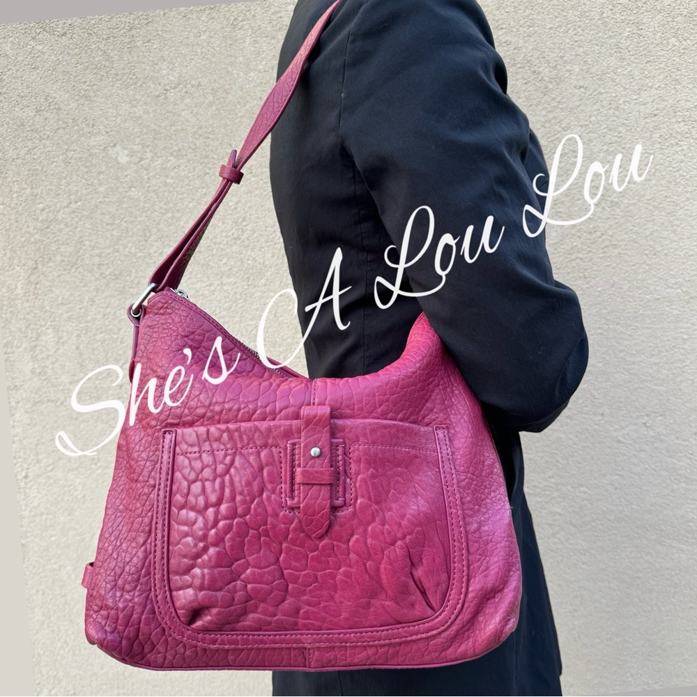 Cole Haan 🩷 Buttery Soft Leather Shoulder Bag in Dusty Magenta